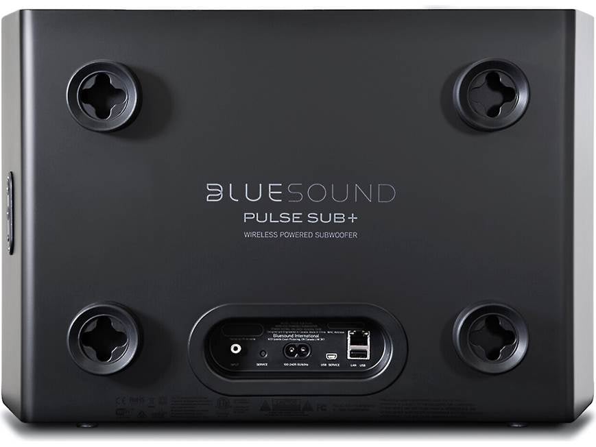 Bluesound PULSE SUB+ (Black) Wireless powered subwoofer for