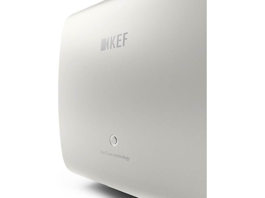 KEF KC62 (Mineral White) Compact powered subwoofer with digital