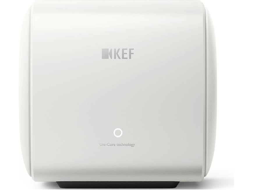 KEF KC62 (Mineral White) Compact powered subwoofer with digital