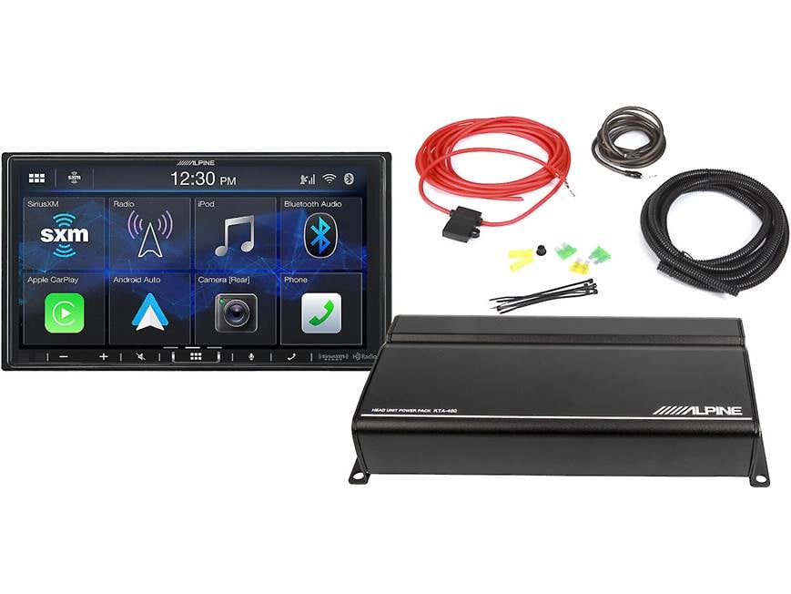 Alpine iLX-407 and 4-channel Amp Package Includes iLX-407