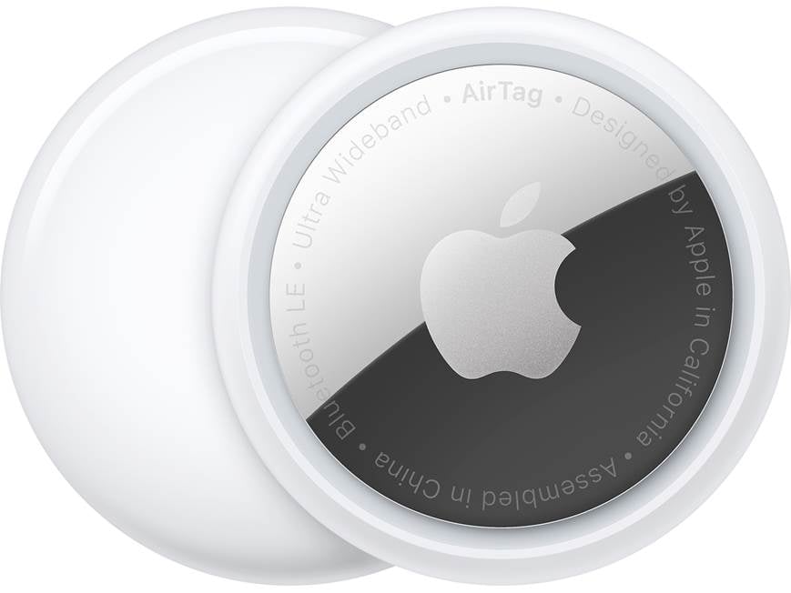 Apple AirTag® (4-pack) Four compact tracking devices with Ultra
