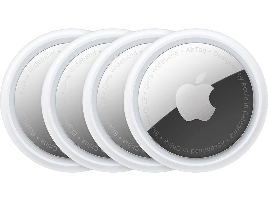 Apple AirTag® (4-pack) Four compact tracking devices with Ultra