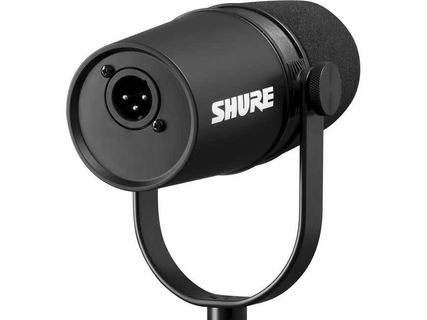 Shure MV7X Podcast microphone with XLR output at Crutchfield