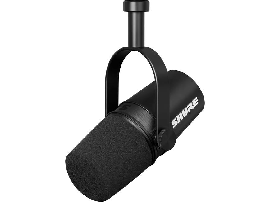 Shure MV7X Podcast microphone with XLR output at Crutchfield