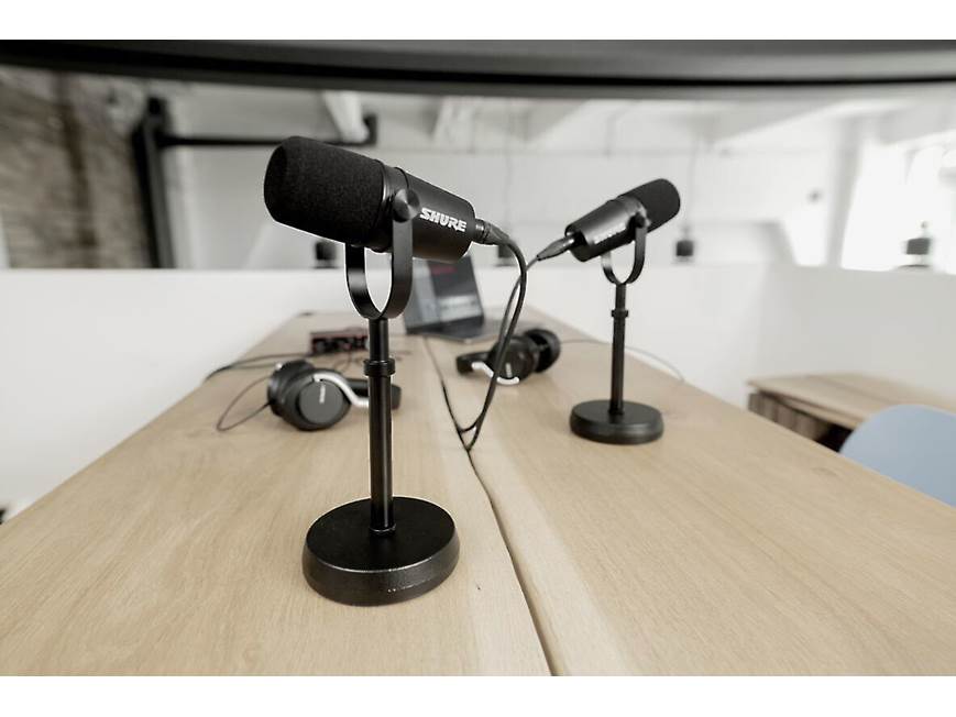 Shure MV7X Podcast microphone with XLR output at Crutchfield