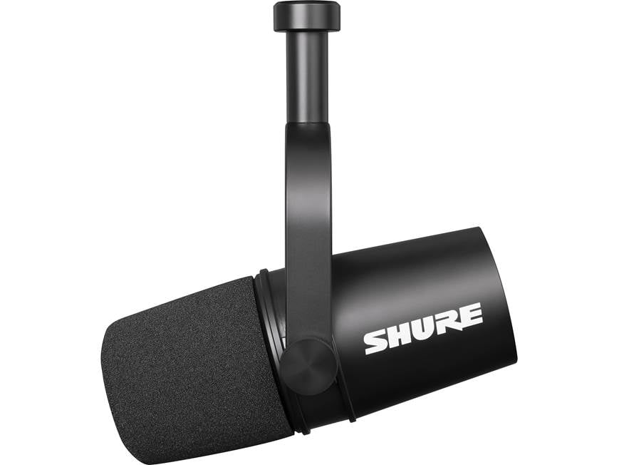 Shure MV7X Podcast microphone with XLR output at Crutchfield