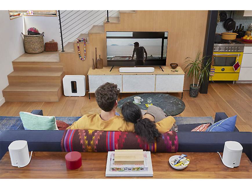 Sonos Beam (Gen 2) + Wall Mount Kit (White) Powered sound bar