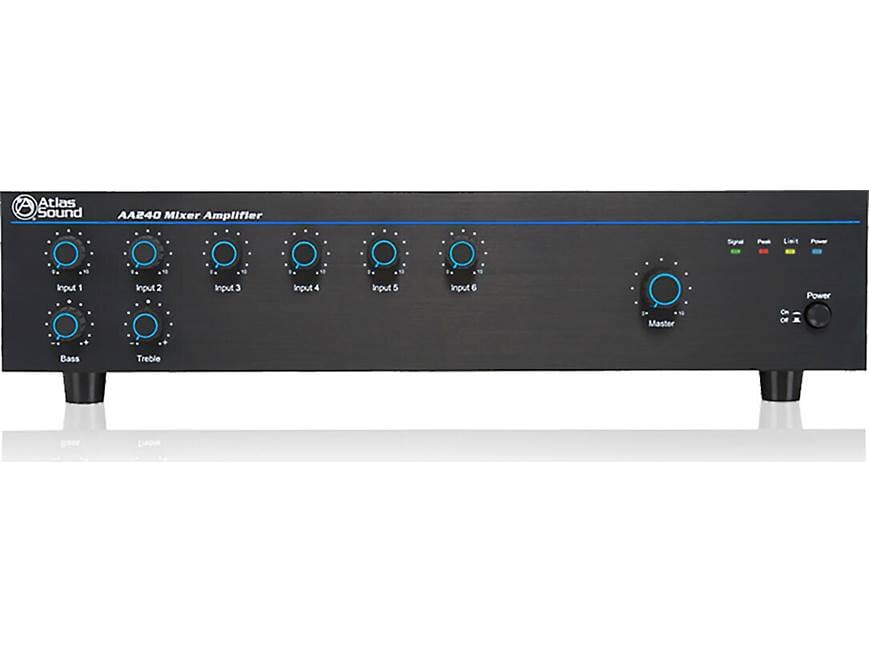 AtlasIED AA240 6-input commercial mixer/amplifier — 240W x 1 at