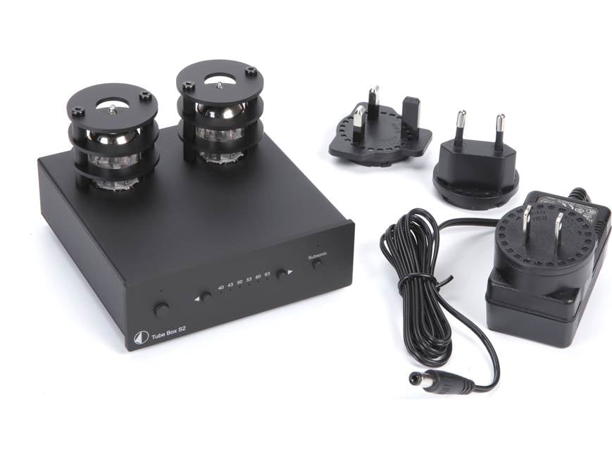 Pro-Ject Tube Box S2 (Black) Vacuum tube phono preamplifier for