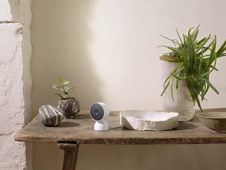 Google Nest Cam ホワイト Google Nest Cam Indoor (Wired, 3rd Gen) - Indoor Security Camera