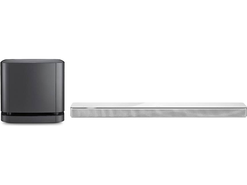 Bose Soundbar 700 + Bass Module 500 (White bar/Black Sub) Powered
