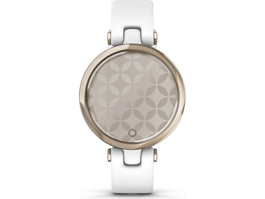 Garmin Lily (Sport Edition, Cream Gold, white silicone band