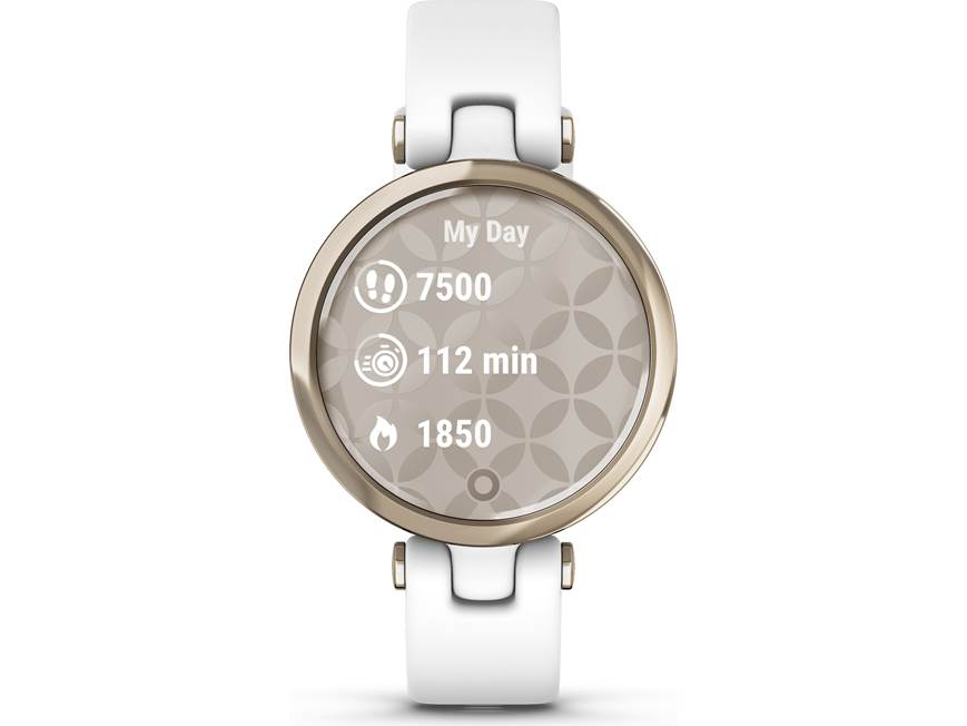 時計 GARMIN Lily Sport White/Cream Gold Garmin Lily (Sport Edition, Cream Gold, white silicone band