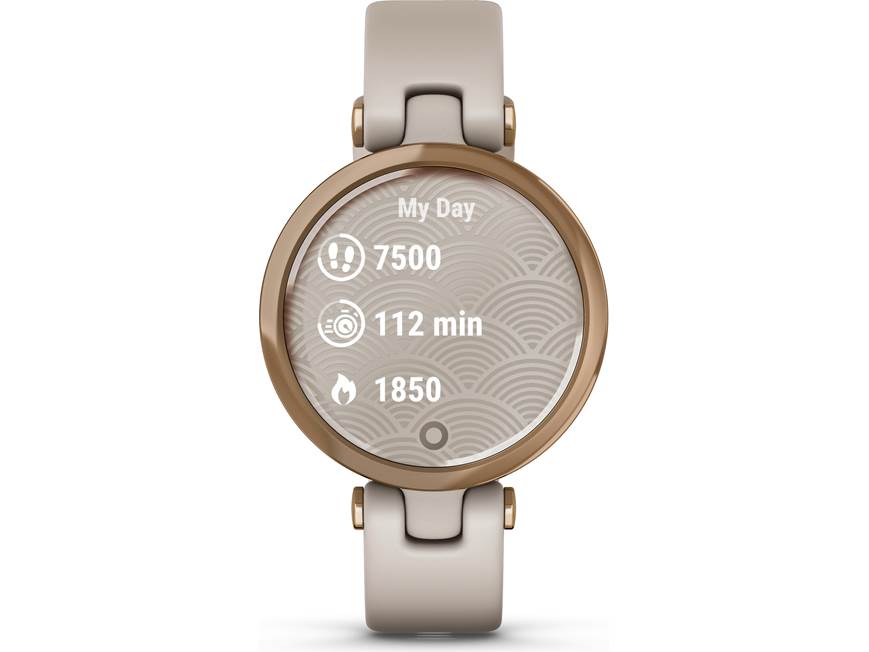 Garmin Lily (Sport Edition, Rose Gold, light sand silicone band