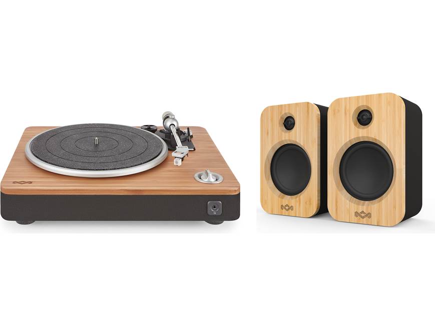 House of Marley Turntable/Speaker Bundle Includes Stir It Up