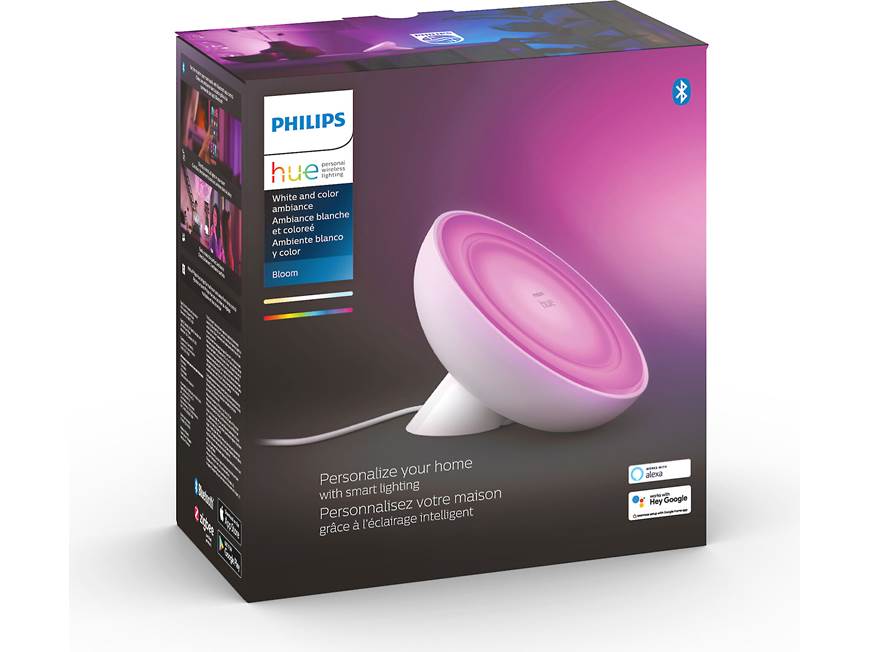 Philips Hue White and Color Ambiance Bloom Table Lamp Smart AC