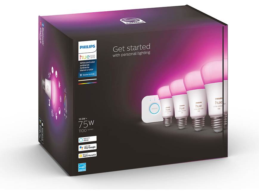 フィリップス スターターセット 1100 Philips Hue White and Color Ambiance Starter Kit (1100 lumens