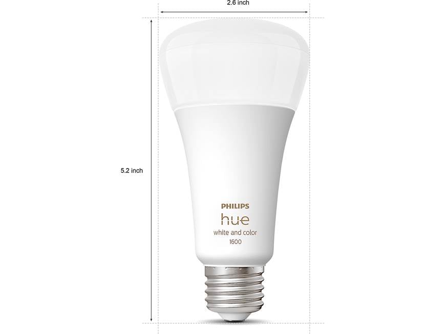 Philips Hue White and Color Ambiance A21 Bulb (1600 lumens) Smart