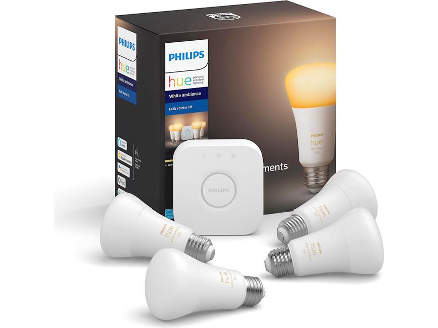 Philips Hue White Ambiance Starter Kit (800 lumens) Four smart LED