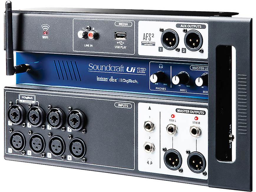 Soundcraft Ui12 12-channel app-controlled digital mixer with Wi-Fi