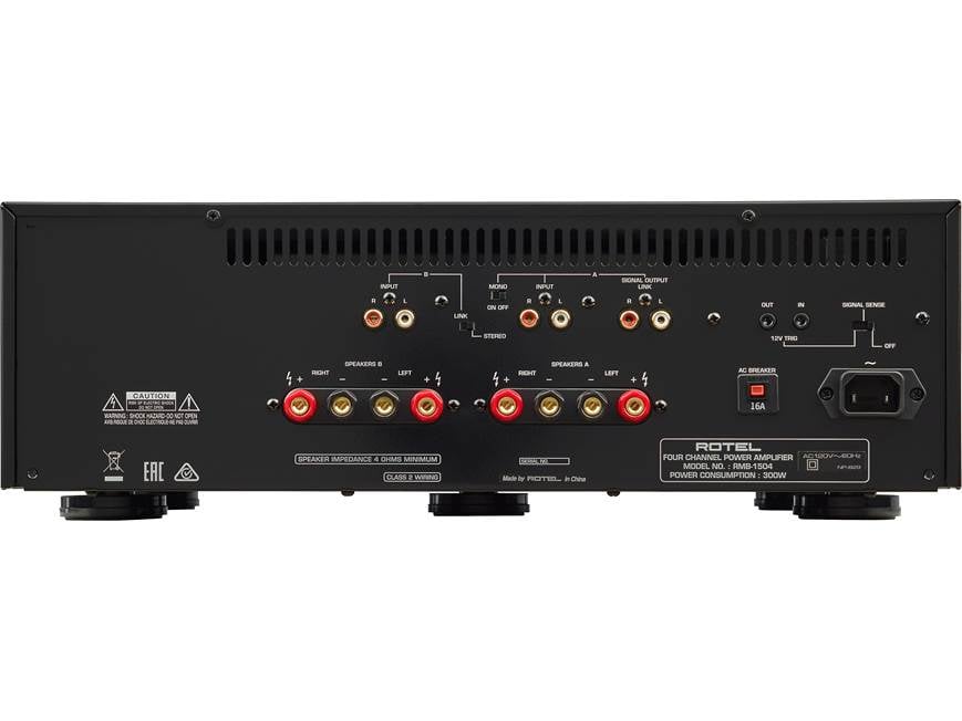 Rotel RMB-1504 4-channel power amplifier at Crutchfield