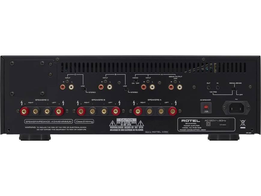 Rotel RMB-1506 6-channel power amplifier at Crutchfield