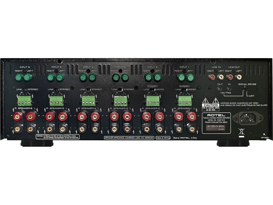 Rotel RMB-1512 12-channel power amplifier at Crutchfield