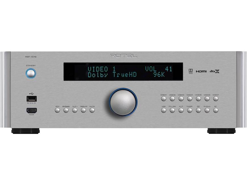 Rotel RSP-1576MKII (Silver) Home theater preamp/processor with