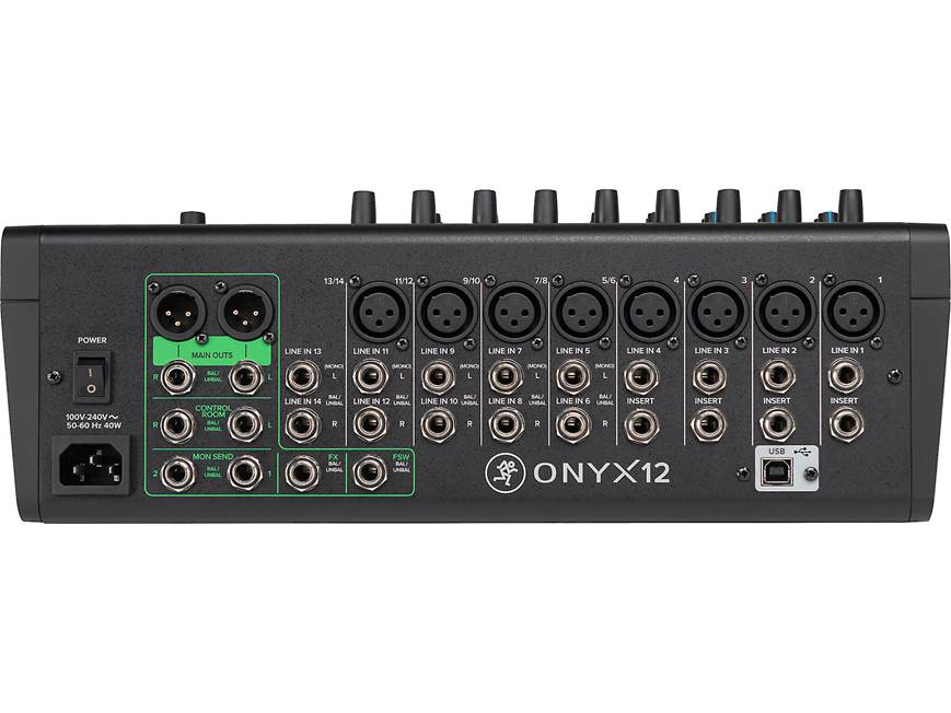MACKIE Onyx12 USBミキサー 12ch マルチ録音 Mackie Onyx12: highlights, specs, photos - Crutchfield