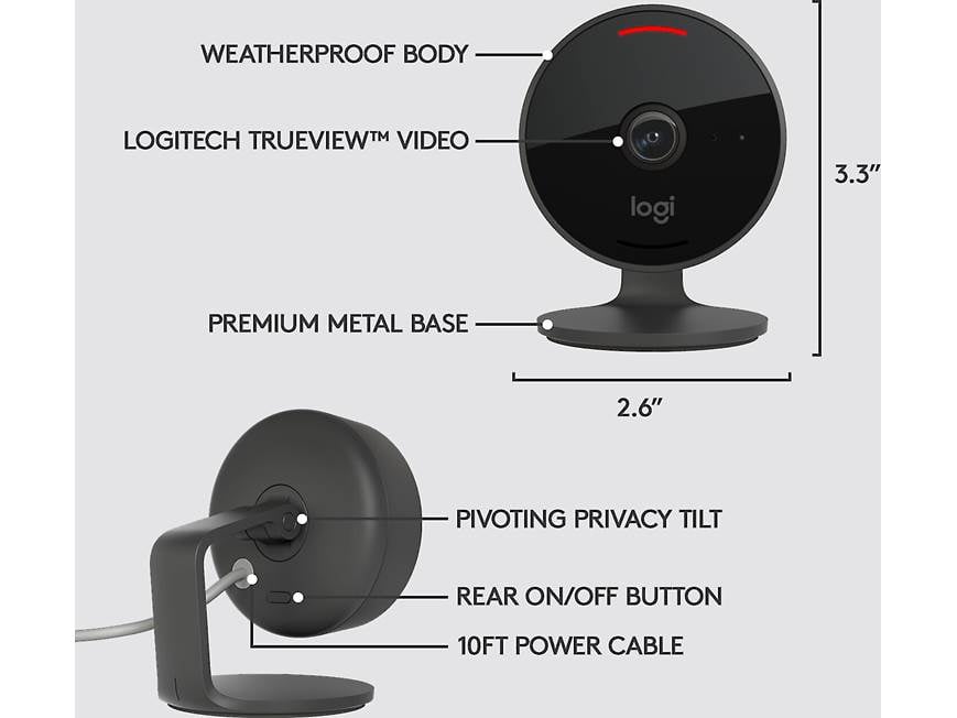 Logitech® Circle View Camera Apple® HomeKit-enabled wired security