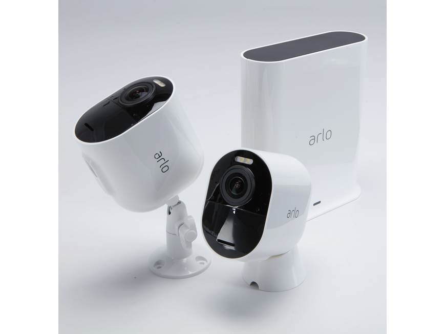 Arlo Ultra 2 Two-Camera System (White) SmartHub and two wire-free