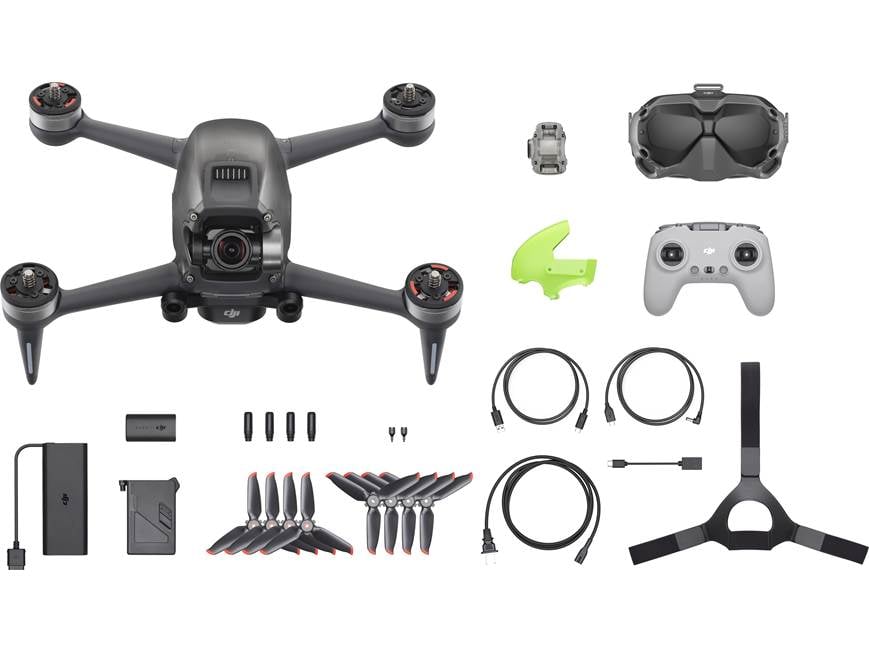 DJI FPV Drone Combo Aerial drone bundle with gimbal-mounted 4K
