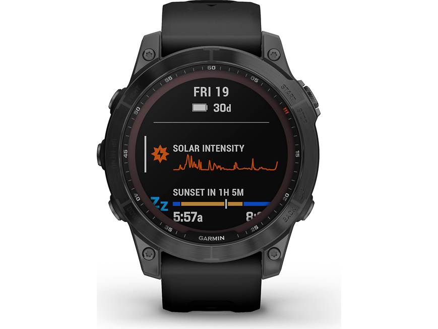 Garmin fenix 7 Sapphire Solar (Black DLC Titanium with Black Band