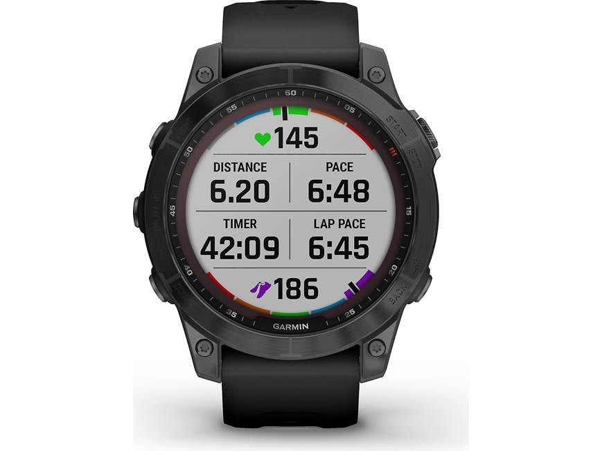 Garmin fenix 7 Sapphire Solar (Black DLC Titanium with Black Band