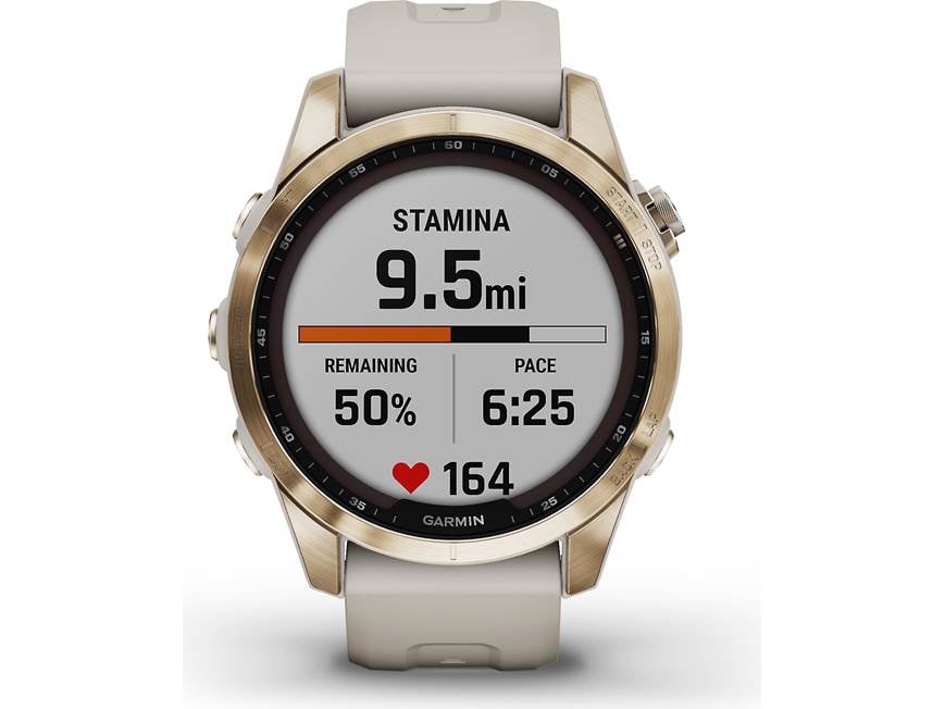 Garmin fenix 7S Sapphire Solar (Cream Gold Titanium with Light