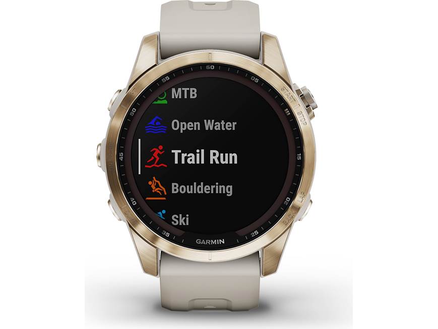 Garmin fenix 7S Sapphire Solar (Cream Gold Titanium with Light