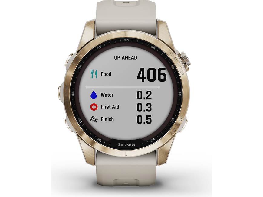 Garmin fenix 7S Sapphire Solar (Cream Gold Titanium with Light