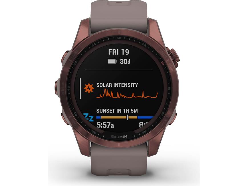 Garmin fenix 7S Sapphire Solar (Dark Bronze Titanium w/ Shale Gray