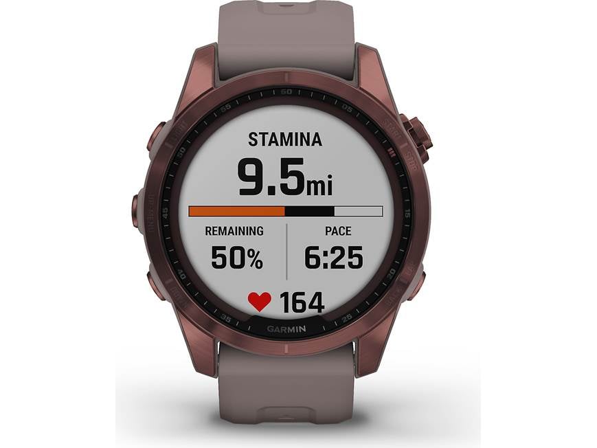 Garmin fenix 7S Sapphire Solar (Dark Bronze Titanium w/ Shale Gray