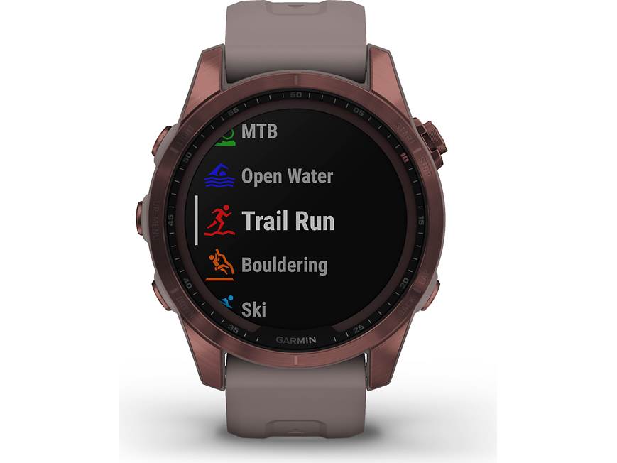 Garmin fenix 7S Sapphire Solar (Dark Bronze Titanium w/ Shale Gray
