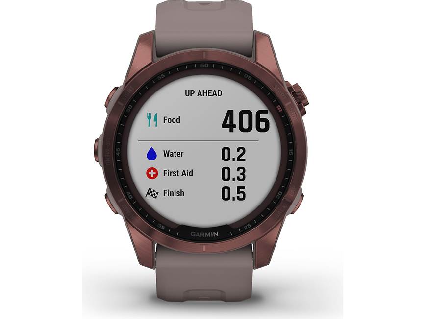 Garmin fenix 7S Sapphire Solar (Dark Bronze Titanium w/ Shale Gray
