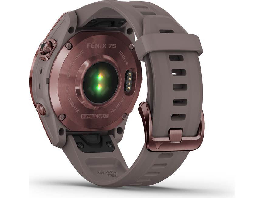 Garmin fenix 7S Sapphire Solar (Dark Bronze Titanium w/ Shale Gray