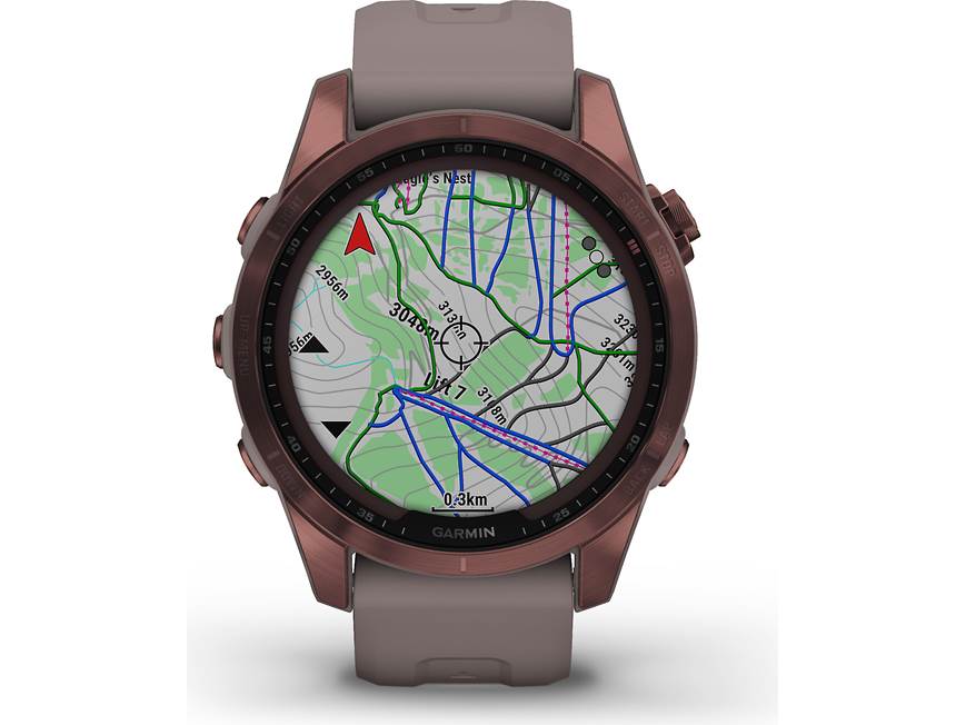 Garmin fenix 7S Sapphire Solar (Dark Bronze Titanium w/ Shale Gray