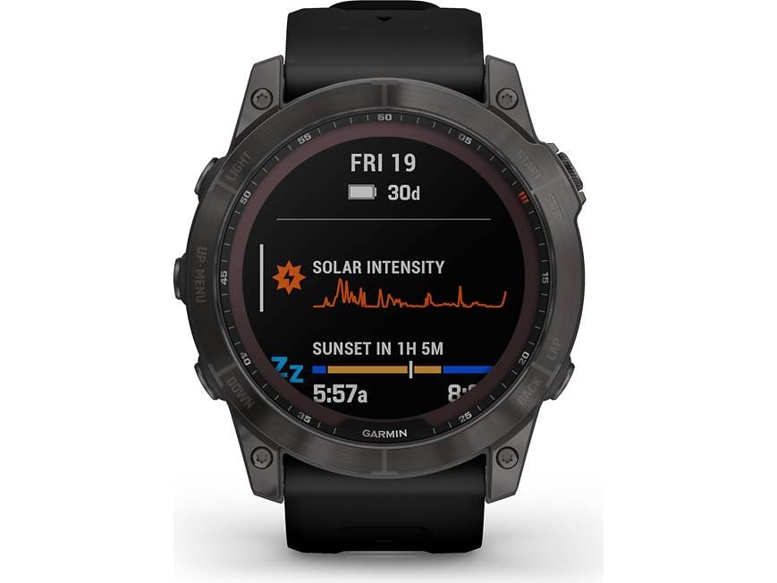 Garmin fenix 7X Sapphire Solar (Carbon Gray DLC Titanium w/ Black
