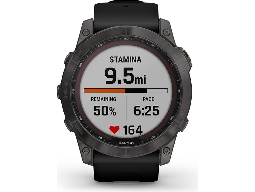 Garmin fenix 7X Sapphire Solar (Carbon Gray DLC Titanium w/ Black