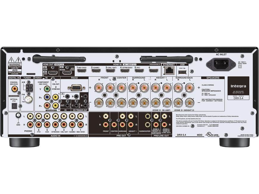 Integra DRX-3.4 vs Onkyo TX-RZ50