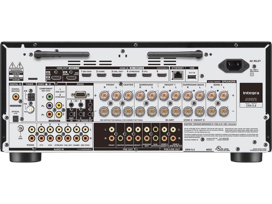 Integra DRX-5.4 9.2-channel home theater receiver with Dolby Atmos