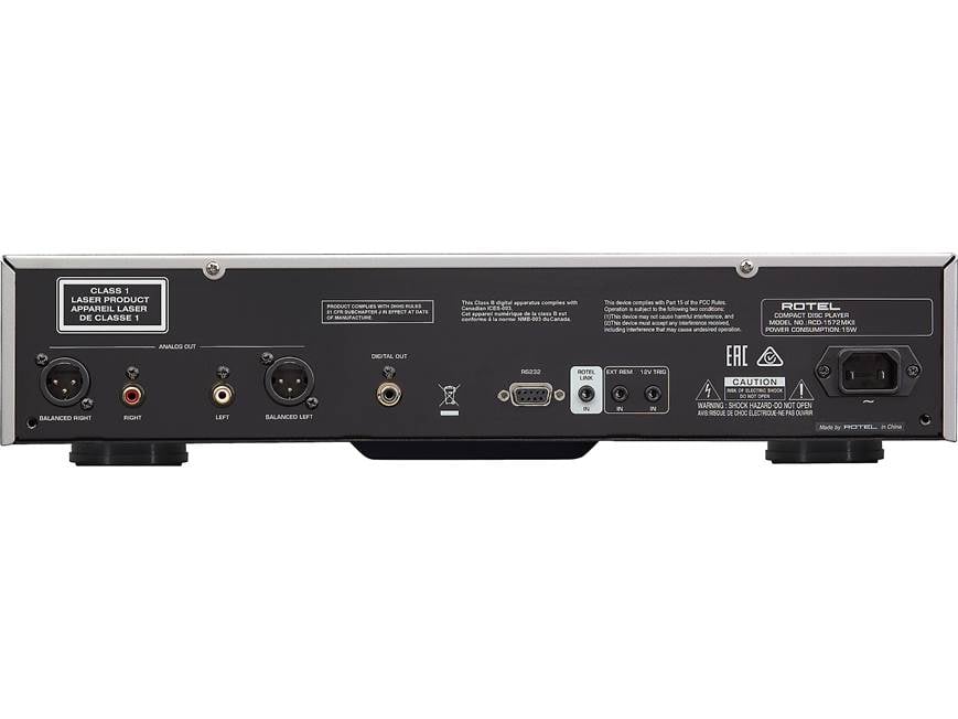 Rotel RCD-1572 MKII (Black) CD player (Black) at Crutchfield