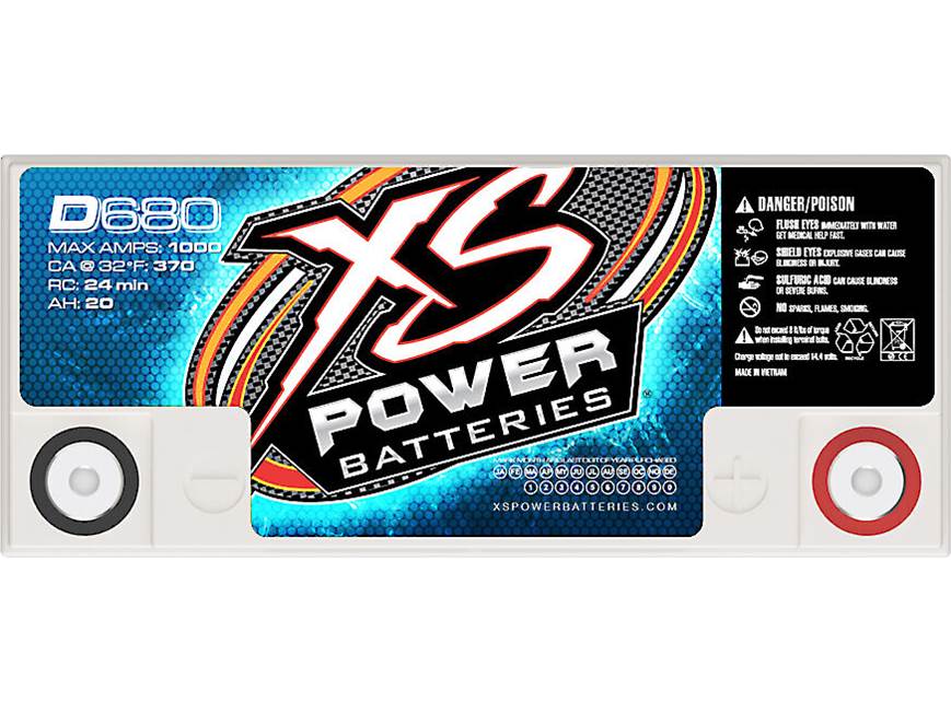 XS Power D680 Deep cycle 12-volt battery at Crutchfield