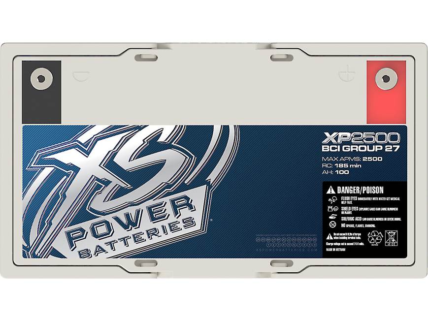 XS Power XP2500 Supplemental 12-volt battery for car audio and